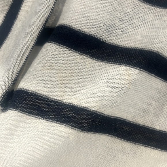 Frame White Multi Striped Knit Drawstring Maxi Dress - Picture 7 of 12